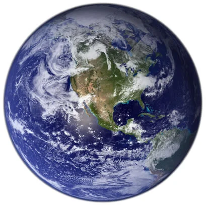 a close-up of the earth