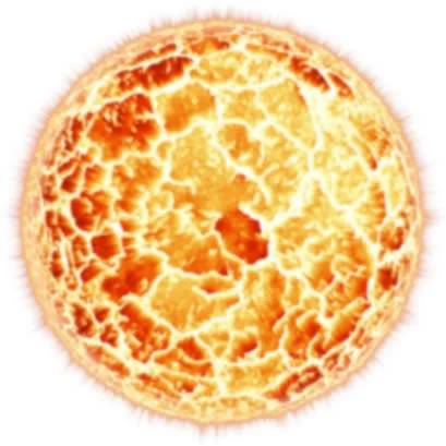 a close-up of a sun
