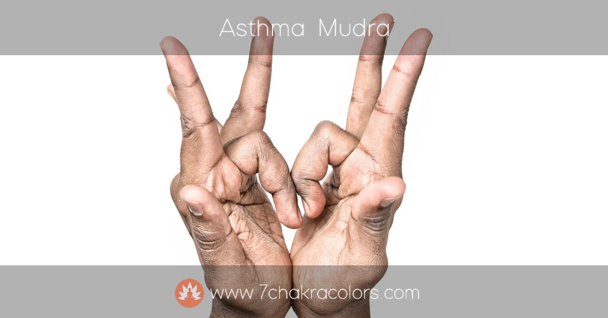 image of hand performing asthma mudra hand pose - instructional image - featured canvas image