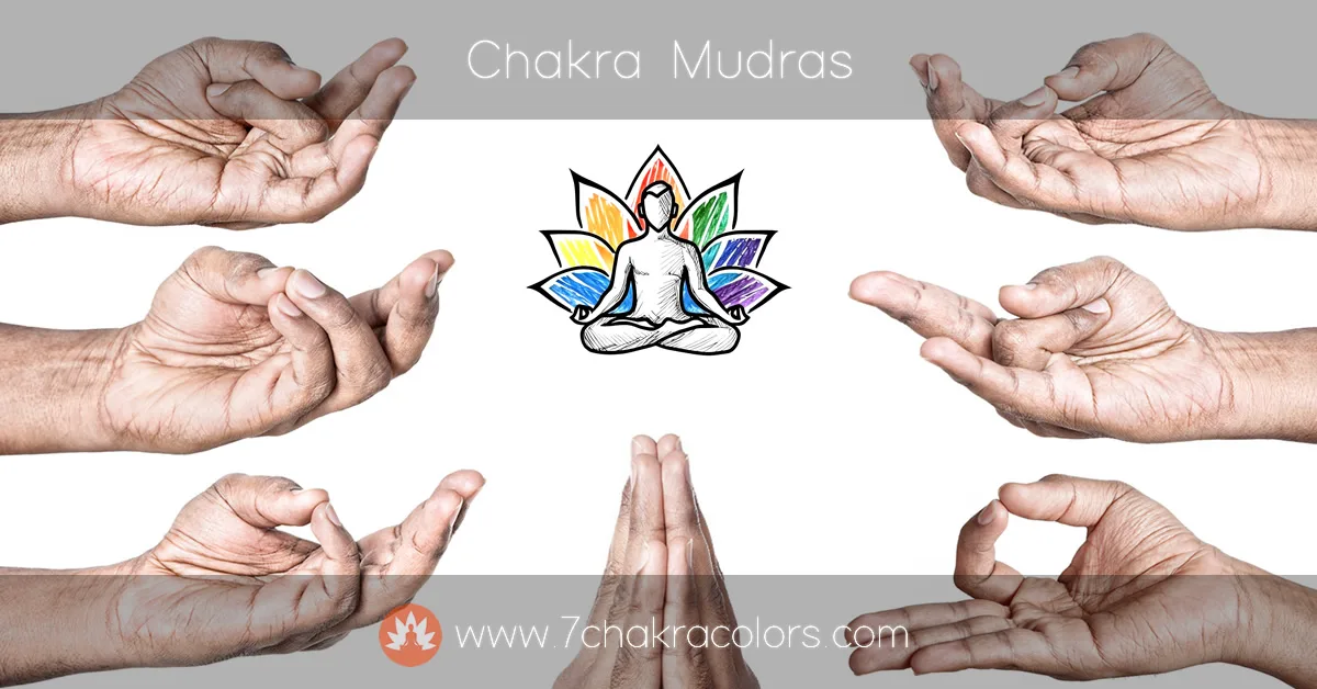 seven chakra mudras hand poses - featured canvas image
