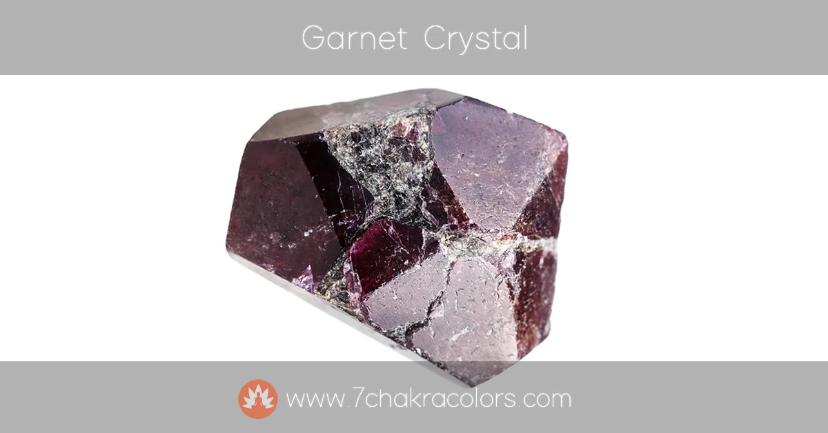 photo image of garnet crystal