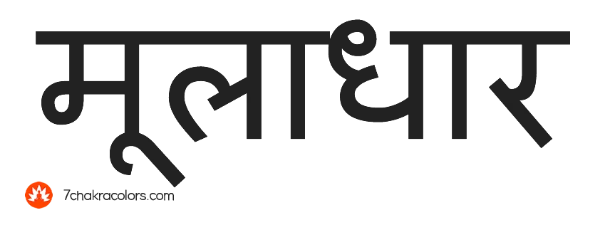 Word 'Muladhara' written in Sanskrit script.