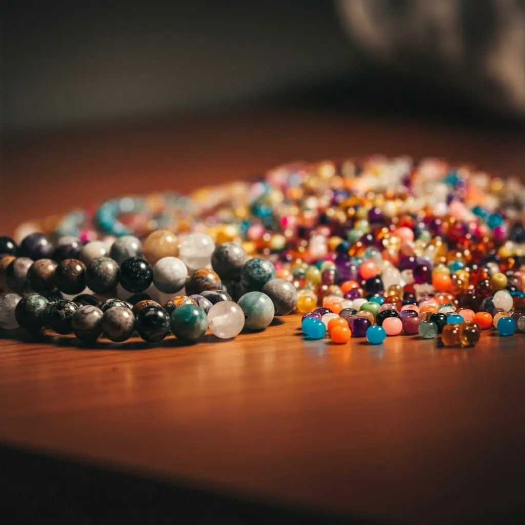 natural stone crystal beads vs plastic beads