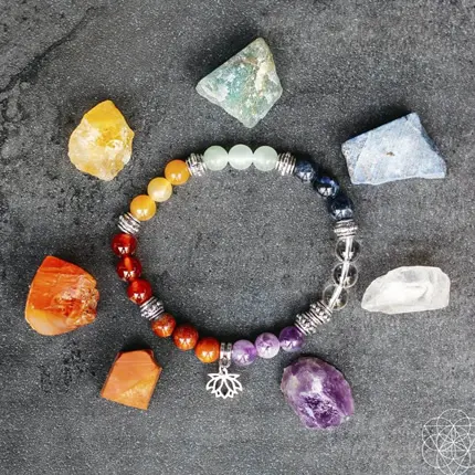 real-7-chakra-bracelet-stones-set