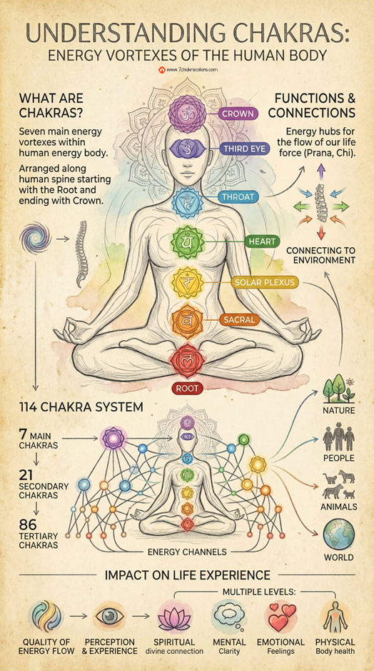 Chakra Infographic Poster