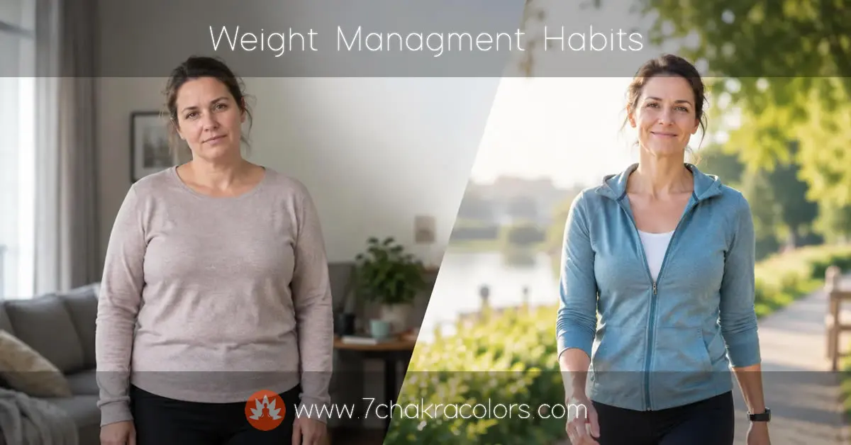 Before and after sustainable weight management transformation